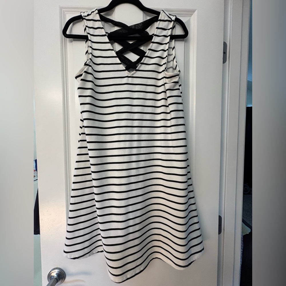 Striped Sleeveless Dress